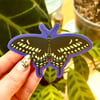 Vaporwave Black Swallowtail Sticker