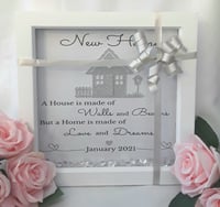 Image 11 of Personalised new home box frame, New home gift, New home Light up frame 