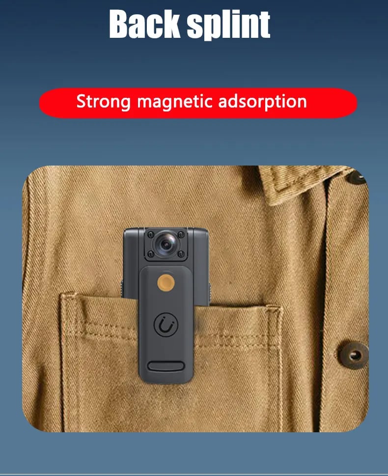 1080P HD Mini Camera - Portable BodyCam with Night Vision