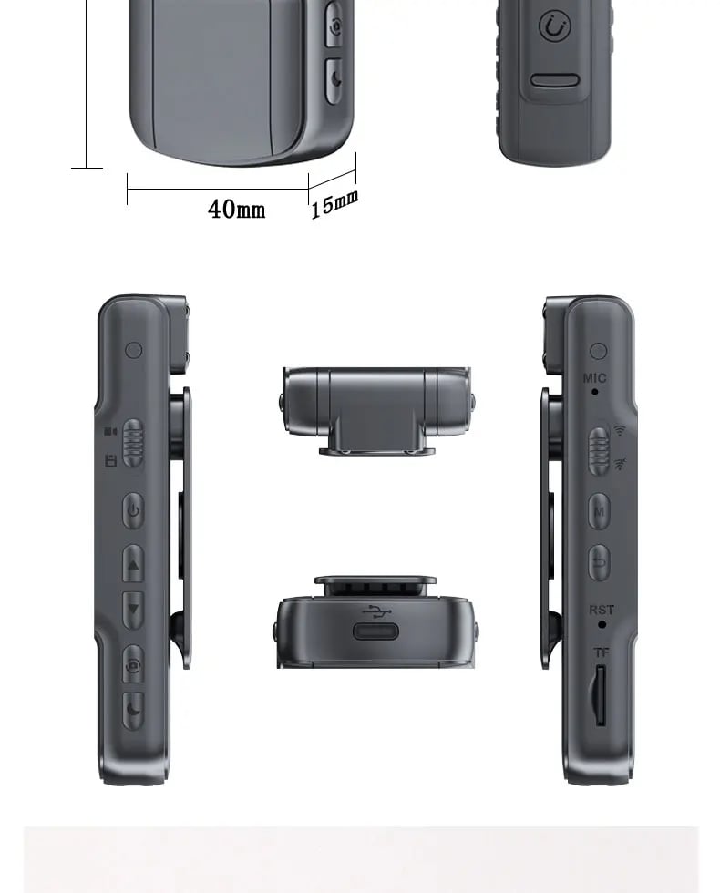1080P HD Mini Camera - Portable BodyCam with Night Vision
