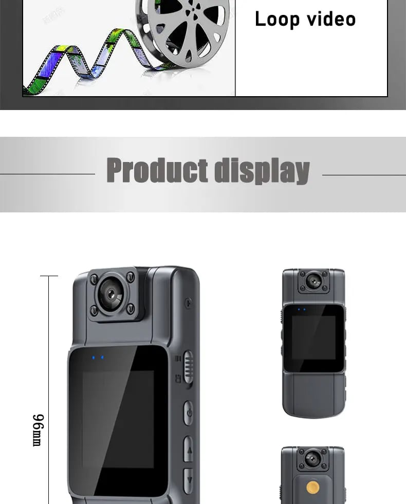 1080P HD Mini Camera - Portable BodyCam with Night Vision