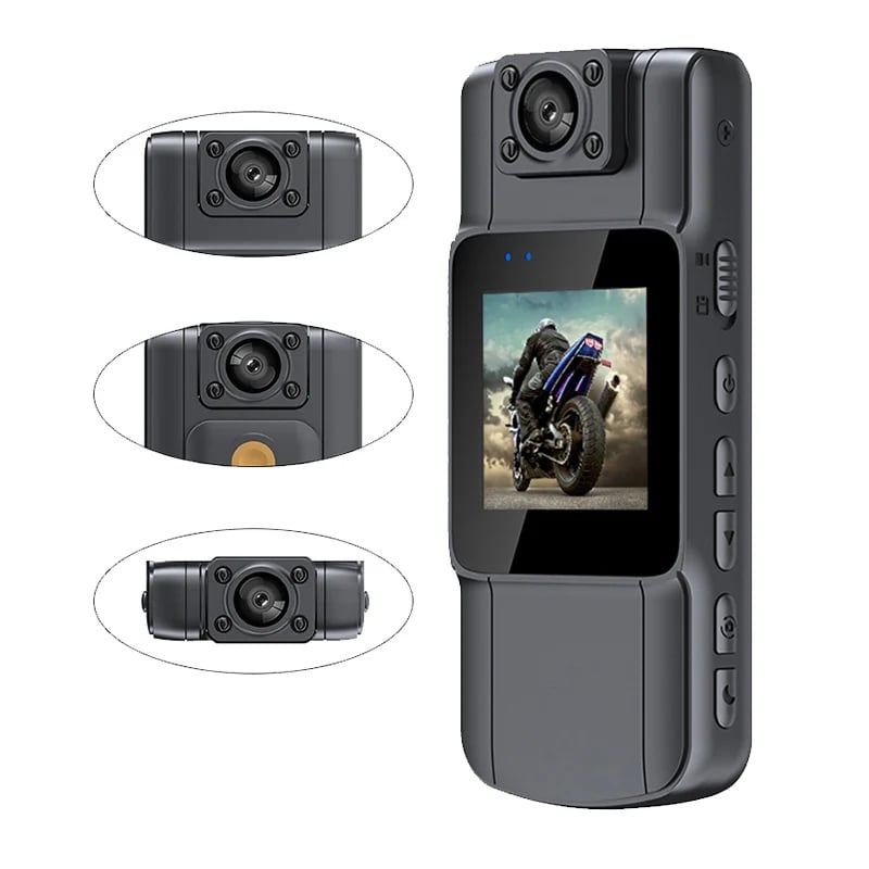 1080P HD Mini Camera - Portable BodyCam with Night Vision