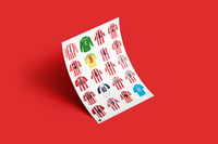 Image 3 of Sunderland Legends Shirts, Pennodraws Art Print