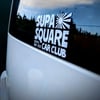 'SUPA SQUARE CAR CLUB' members sticker