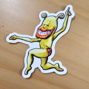 Image of Sassy Ojama Yellow Vinyl Sticker