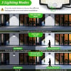 172LED Solar Light Outdoor Waterproof Motion Sensor Floodlight with Remote Control