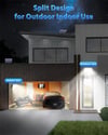 172LED Solar Light Outdoor Waterproof Motion Sensor Floodlight with Remote Control