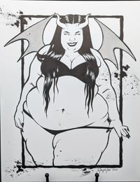 Image 2 of Devious Smile - Original Art - Ink