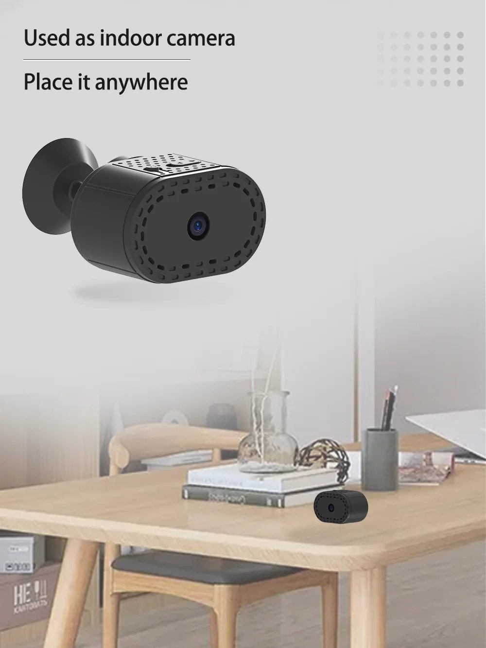 Mini Wireless WiFi Remote Monitor Camera - Tiny Smart IP Camera with 32GB SD Card