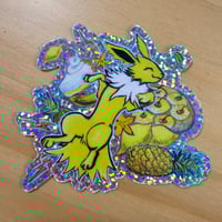 Image 2 of Yellow Sweets Jolteon Glitter Sticker
