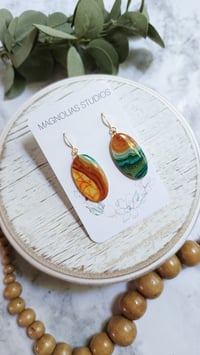 Image 1 of Green Agate Ovals