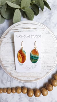 Image 2 of Green Agate Ovals