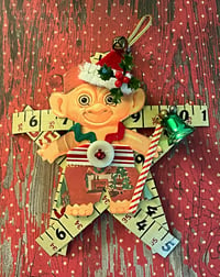 Cute! Vintage Christmas Troll Ornament