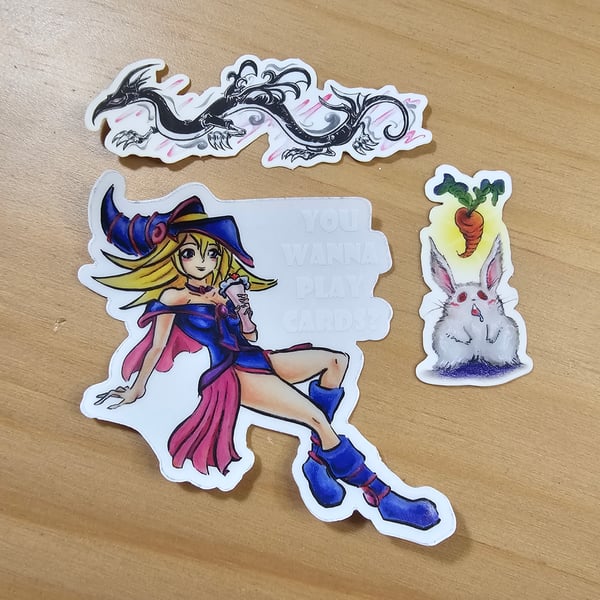 Image of Old School YGO Transparent Sticker Bundle 