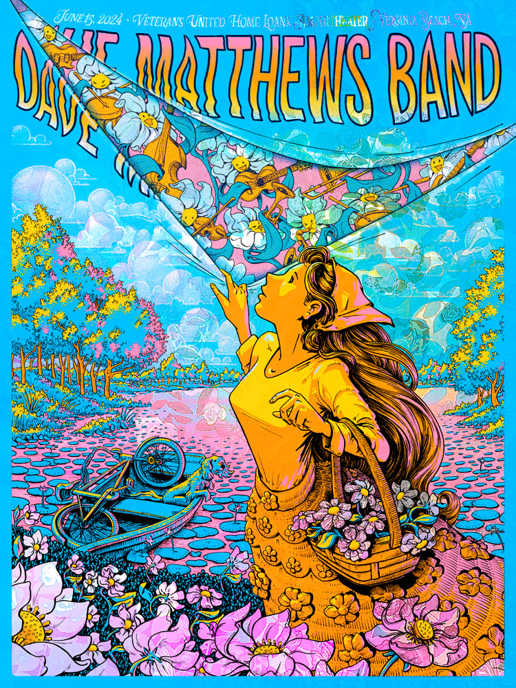 Image of Two-Dollar AP - Dave Matthews Band - Virginia Beach 2024 - Rose Garden HoloFoil
