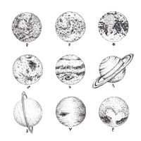 Our Solar System 8"x8" Print