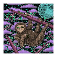 Galactic Sloth 8"x8"