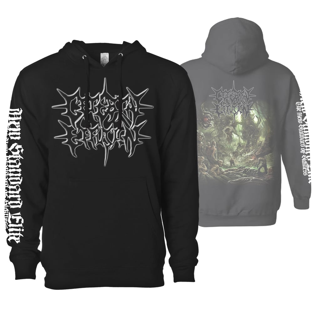 Image of CEREBRAL EFFUSION "OMINOUS FLESH DISCIPLINE" HOODIE