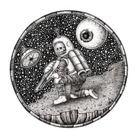 Undead Spaceman 8"x8" Print