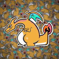 Image 3 of Gen-1 Pokemon Starters Sticker Set (3 Large Stickers)