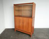 John Keal for Brown Saltman Mahogany Hutch Display Cabinet 