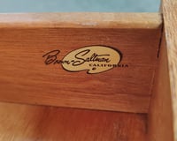 Image 13 of John Keal for Brown Saltman Mahogany Hutch Display Cabinet 