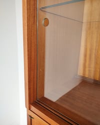 Image 6 of John Keal for Brown Saltman Mahogany Hutch Display Cabinet 