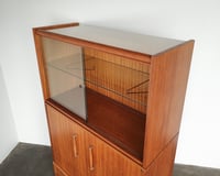 Image 4 of John Keal for Brown Saltman Mahogany Hutch Display Cabinet 