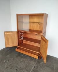 Image 3 of John Keal for Brown Saltman Mahogany Hutch Display Cabinet 