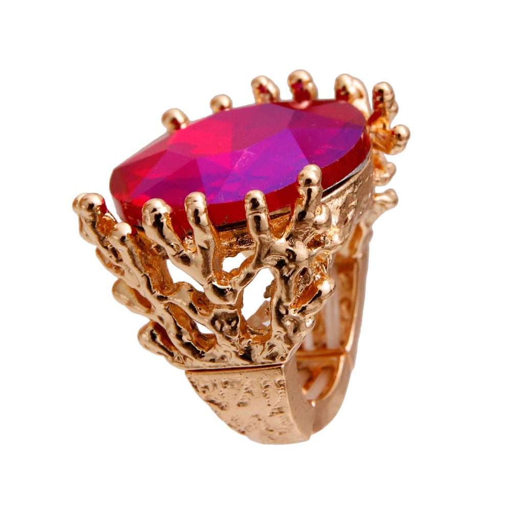 Image of Purple Crystal Branch Ring