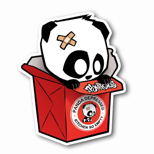 Image of Panda Depressed Sticker