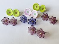 Image 7 of Amethyst Flower Earrings