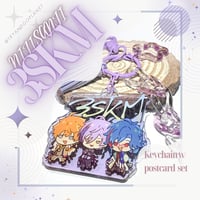 [Nijisanji JP] 3SKM charms w/postcard [KitamiYusei/SakakiNess/Kaisei]