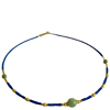 Ltd Ed - Gold Lapis & Turquoise Bobble Bead Necklace 3.