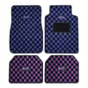 Purple Checker Floor Mats