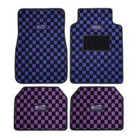 Image 1 of Purple Checker Floor Mats