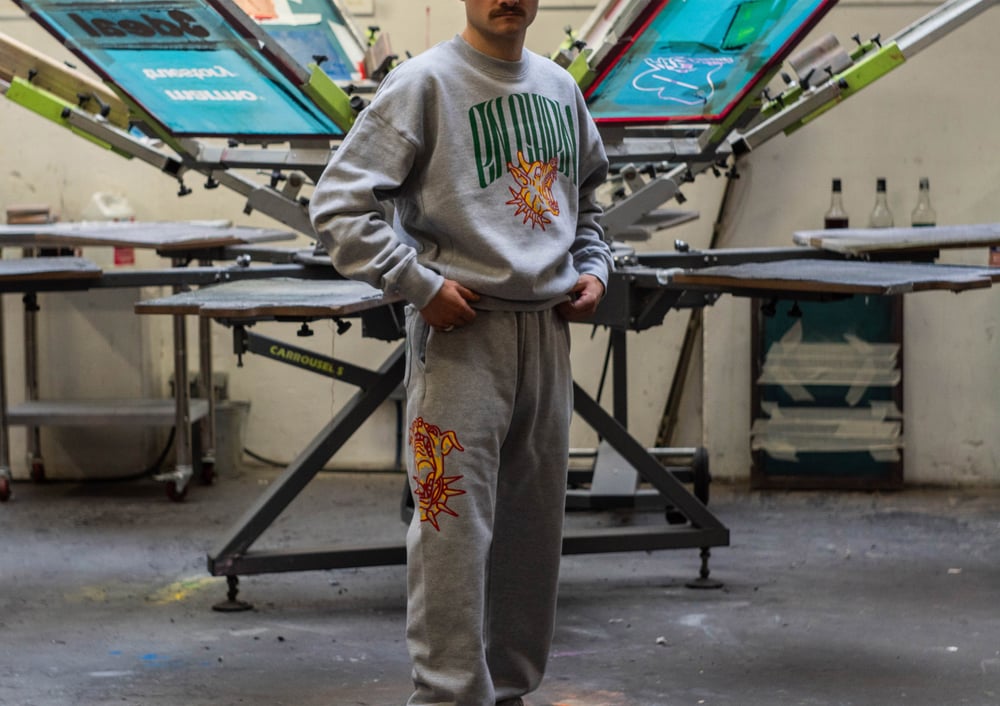 Image of Crewneck EN CHIEN gris chiné