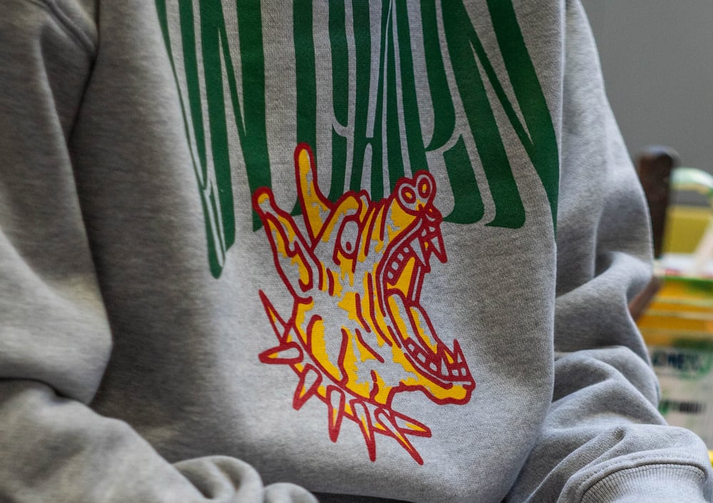 Image of Crewneck EN CHIEN gris chiné