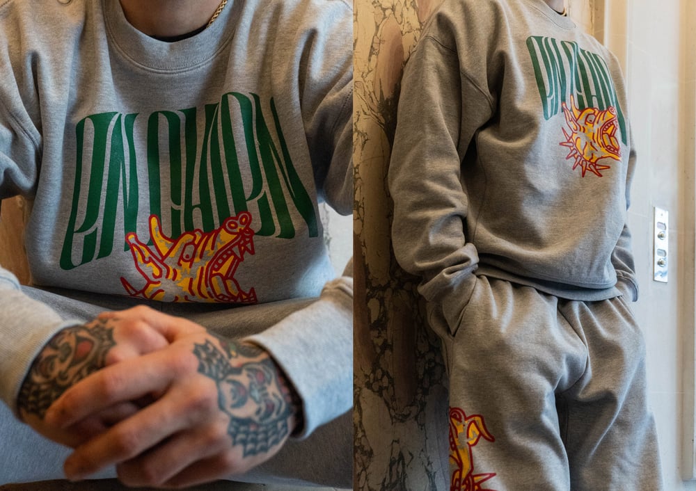 Image of Crewneck EN CHIEN gris chiné