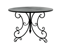 Image 1 of French Garden Table BLACK