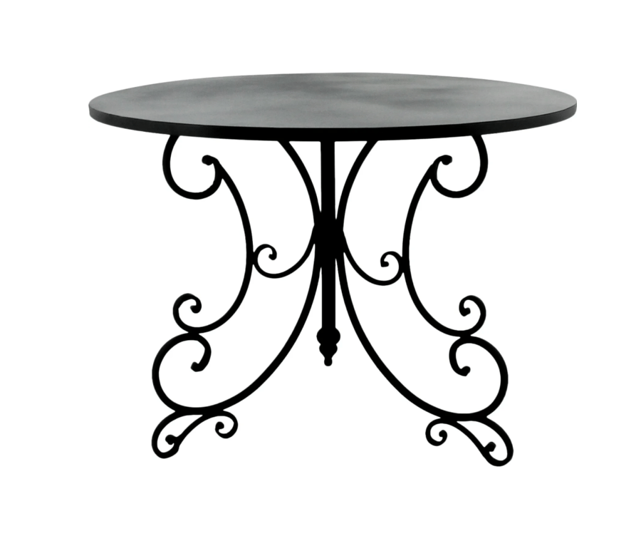 Image of French Garden Table BLACK