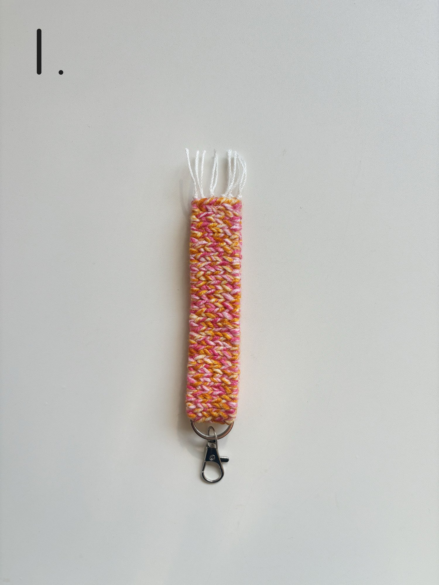 Image of Colourful Woven Wristlet Keyring 