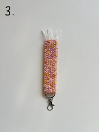 Image 4 of Colourful Woven Wristlet Keyring 