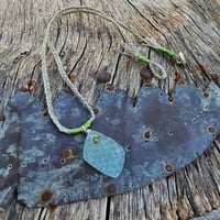 Image 5 of Carved Aqua Pendant