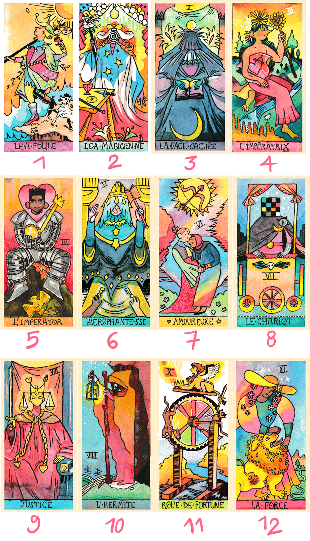 stc019's tarot deck! (mini prints)