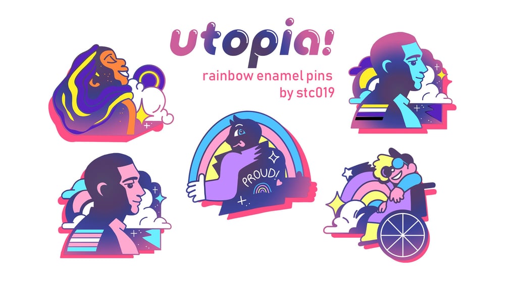 'Utopia!' pride pins series