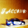 RETRO FALCON FLAME STICKER