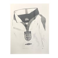 'three lions' poster (white)