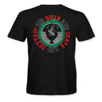 Image 1 of Confusion Magazine - "Build Skate Destroy" t-shirt  [black]