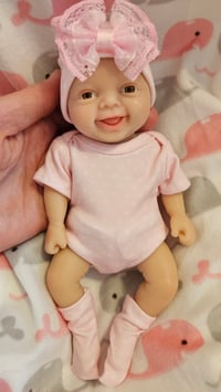 Image 1 of Preemie 7inch/20cm full body silicone doll, custom eyes colour 